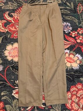 👔 Savane Khaki Dress Pants 36x32 Classic Fit Business Casual